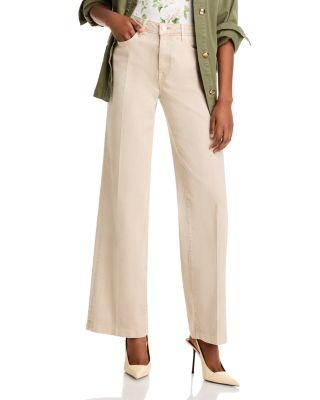 Scottie High Rise Wide Leg Jeans in Biscuit by L'AGENCE