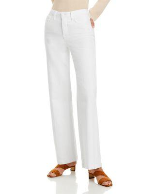 Scottie High Rise Wide Leg Jeans in Blanc by L'AGENCE
