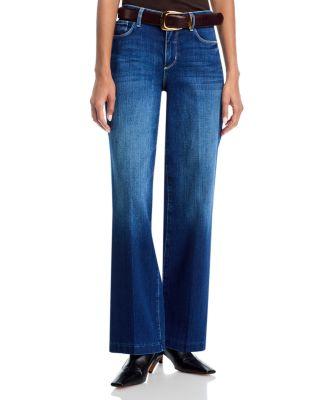 Scottie High Rise Wide Leg Jeans in Delany by L'AGENCE