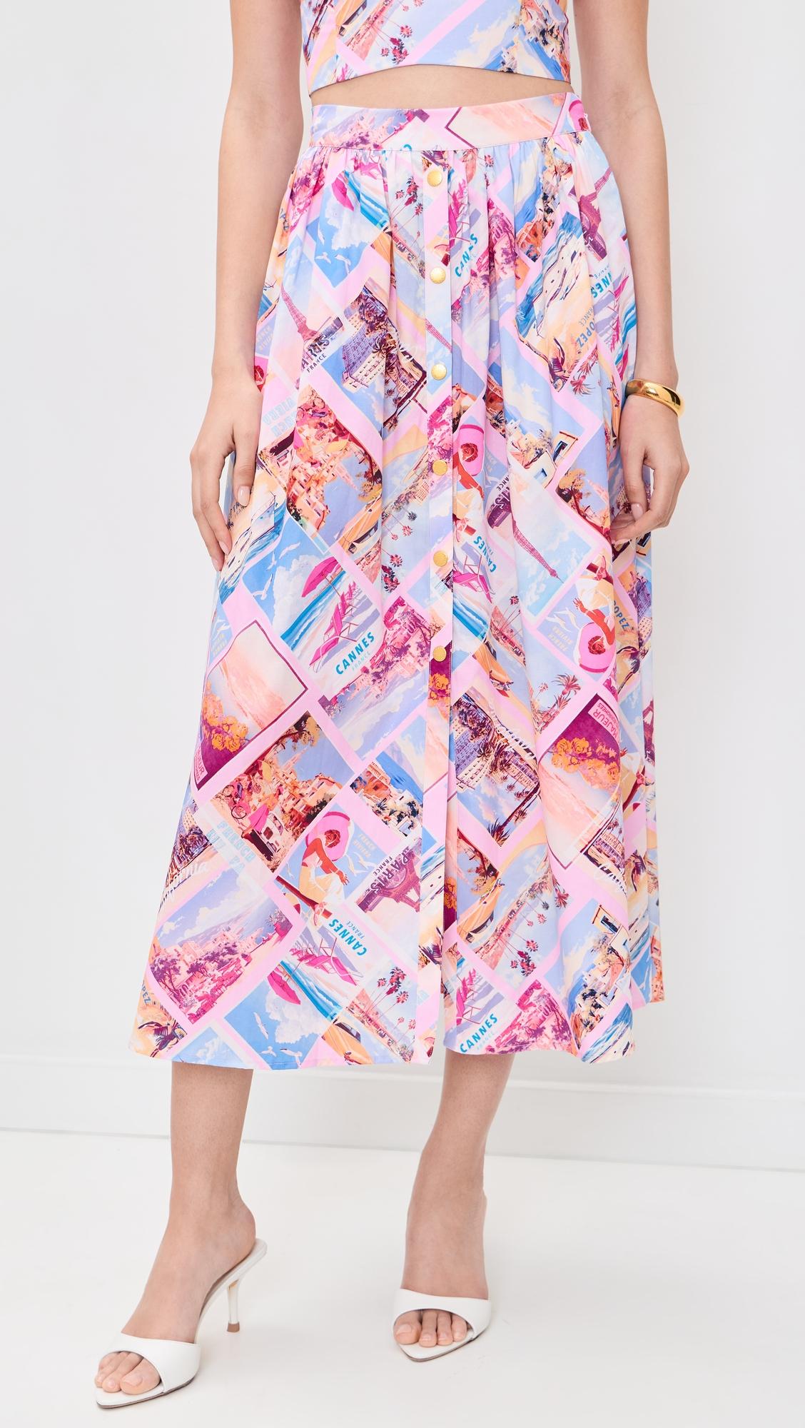 Seina Midi Skirt by L'AGENCE