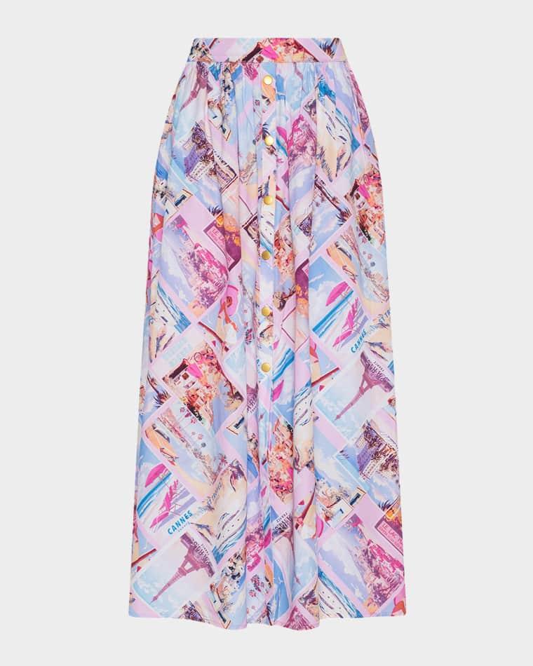 Seina Pocket Midi Skirt by L'AGENCE