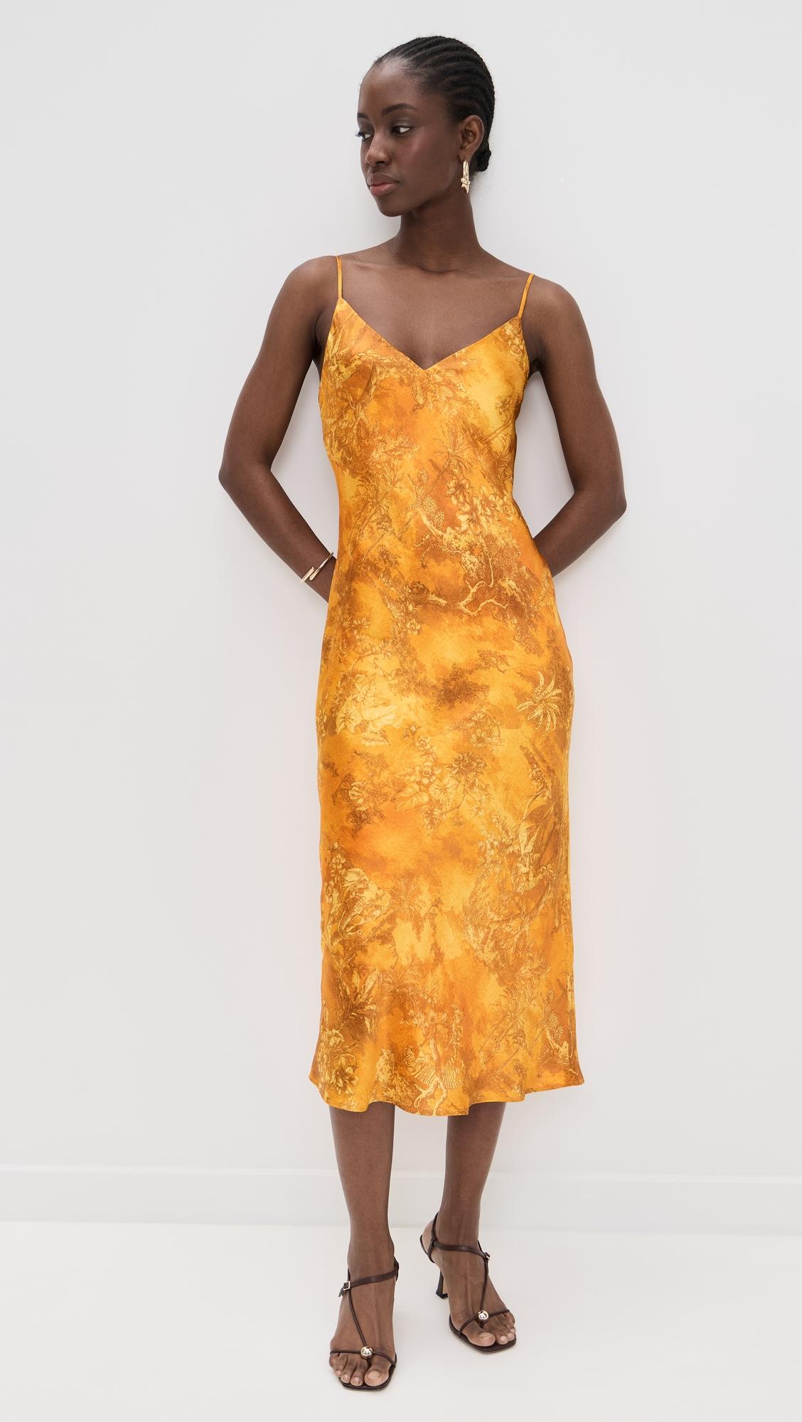 Seridie Midi Slip Dress by L'AGENCE