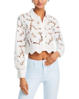 Seychelle Lace Button Front Shirt by L'AGENCE