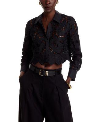 Seychelle Lace Button Front Shirt by L'AGENCE
