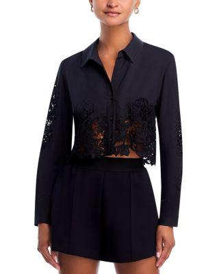 Seychelle Lace Crop Blouse by L'AGENCE
