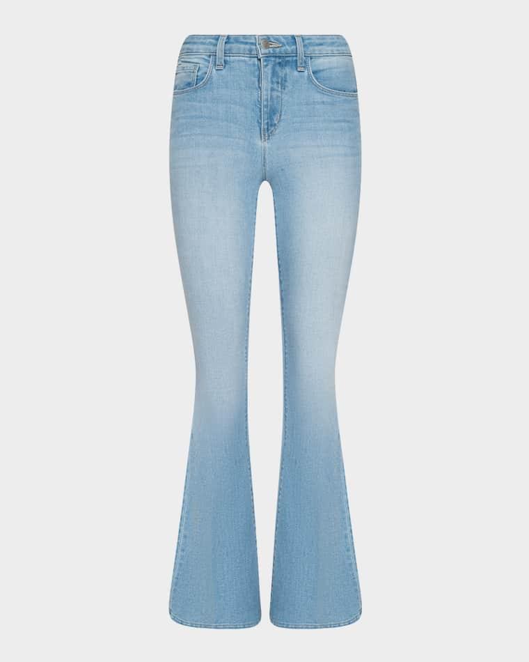 Taney Low-Rise Sneaker Flare Jeans by L'AGENCE