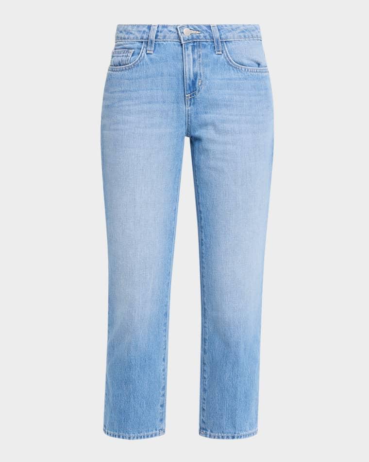 Thalina Mid-Rise Slouchy Straight Jeans by L'AGENCE
