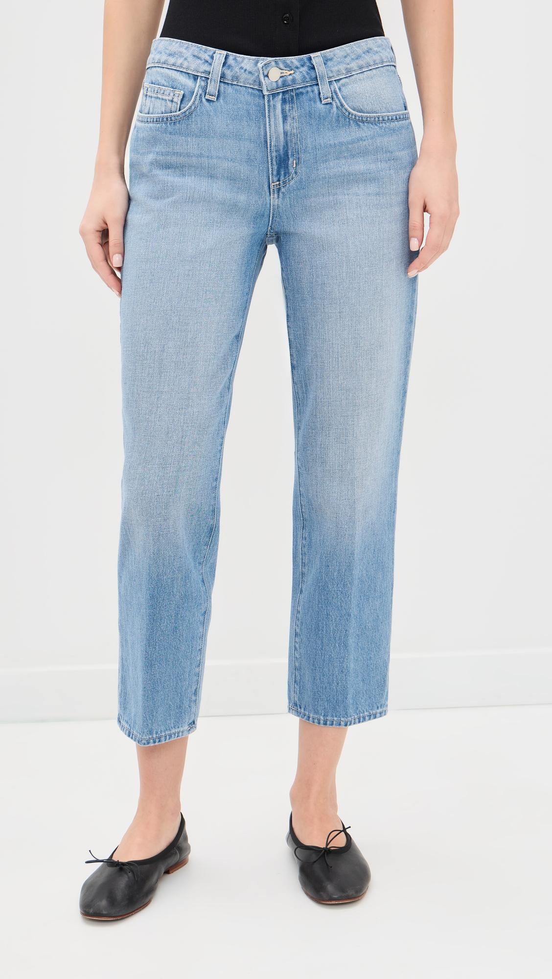 Thalina Slouchy Straight Jeans by L'AGENCE