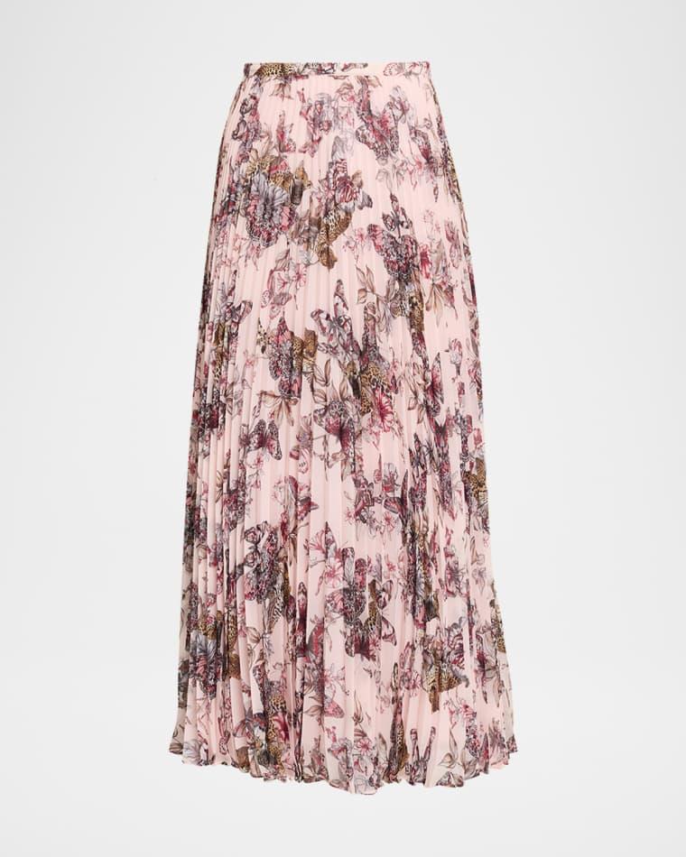 Torin Pleated Maxi Skirt by L'AGENCE