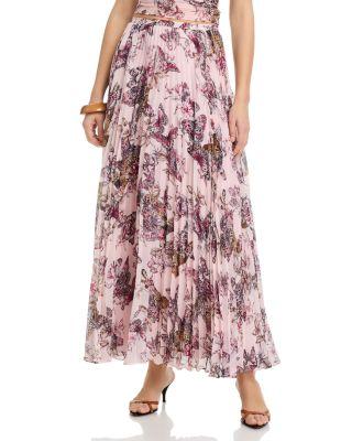 Torin Pleated Maxi Skirt by L'AGENCE