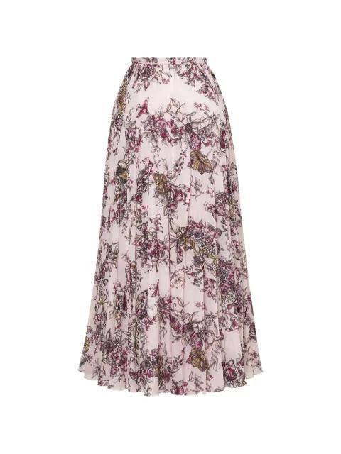 Torin pleated floral maxi skirt by L'AGENCE