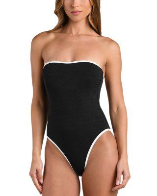Tory Bandeau Fine Line One Piece Swimsuit by L'AGENCE