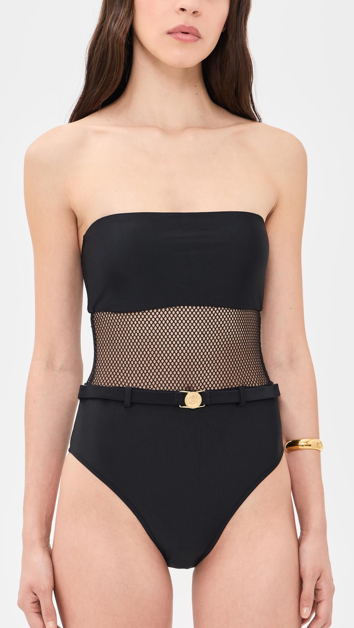 Tory Mesh One-Piece Swimsuit by L'AGENCE