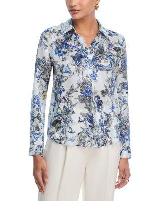 Tyler Printed Silk Blouse by L'AGENCE