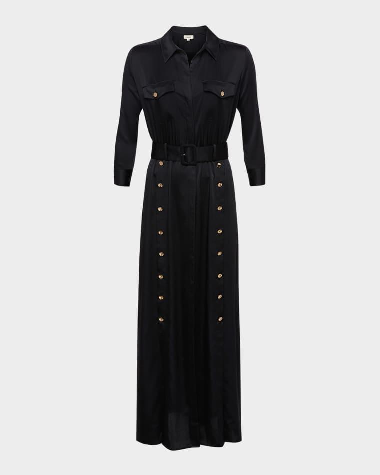 Uriah Belted Maxi Shirtdress by L'AGENCE Uriah Belted Maxi Shirtdress by L'AGENCE