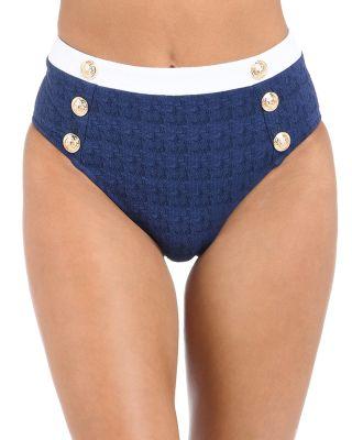 Vanessa Color Blocked Bikini Bottoms by L'AGENCE