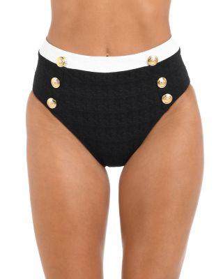Vanessa Color Blocked Bikini Bottoms by L'AGENCE