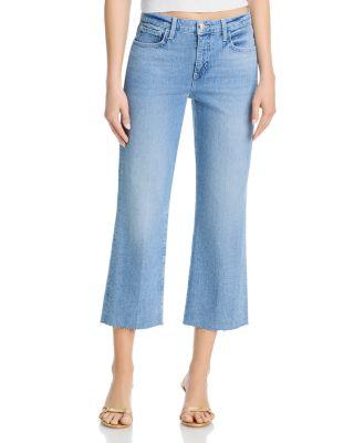 Wanda High Rise Crop Wide Leg Jeans in Granova by L'AGENCE