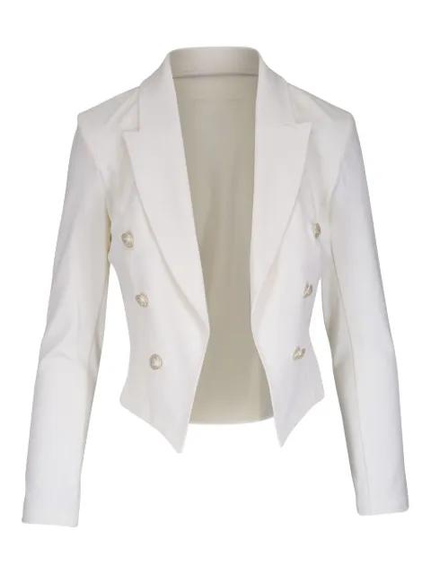 Wayne double-breasted cropped blazer by L'AGENCE