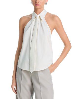 Wren Necktie Halter Top by L'AGENCE