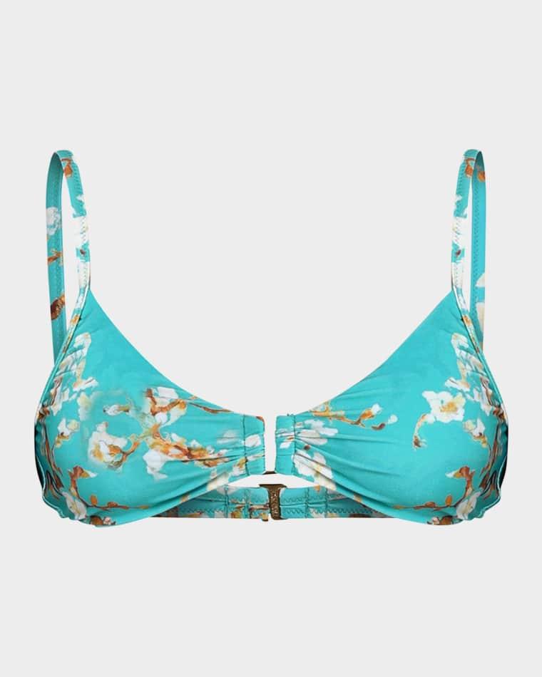Yazmin Cherry Bikini Top by L'AGENCE