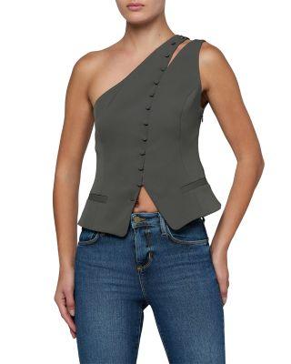Zinnia One Shoulder Vest by L'AGENCE