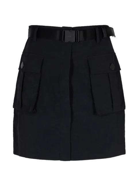 belted cargo short skirt by L'AGENCE