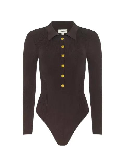 buttoned polo top by L'AGENCE