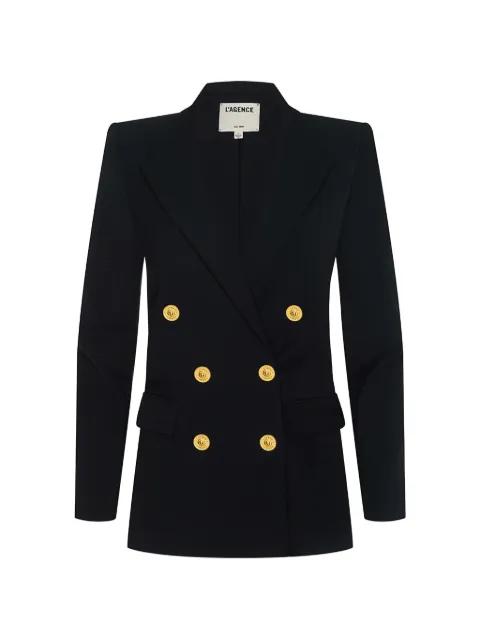 double-breasted oversized blazer by L'AGENCE