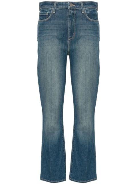 high-rise bootcut jeans by L'AGENCE