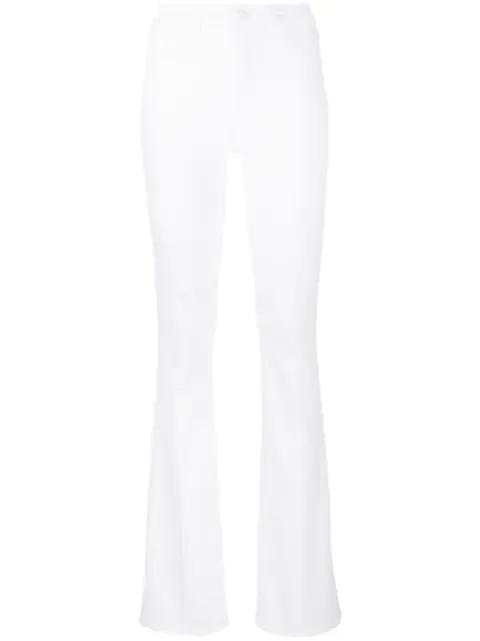 high-waisted flared jeans by L'AGENCE