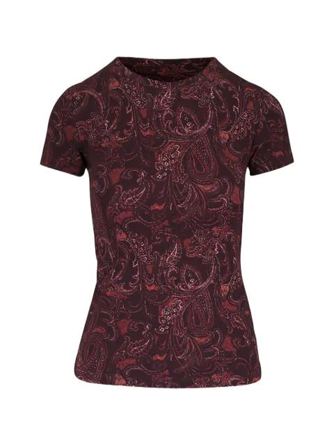 paisley-pattern T-shirt by L'AGENCE