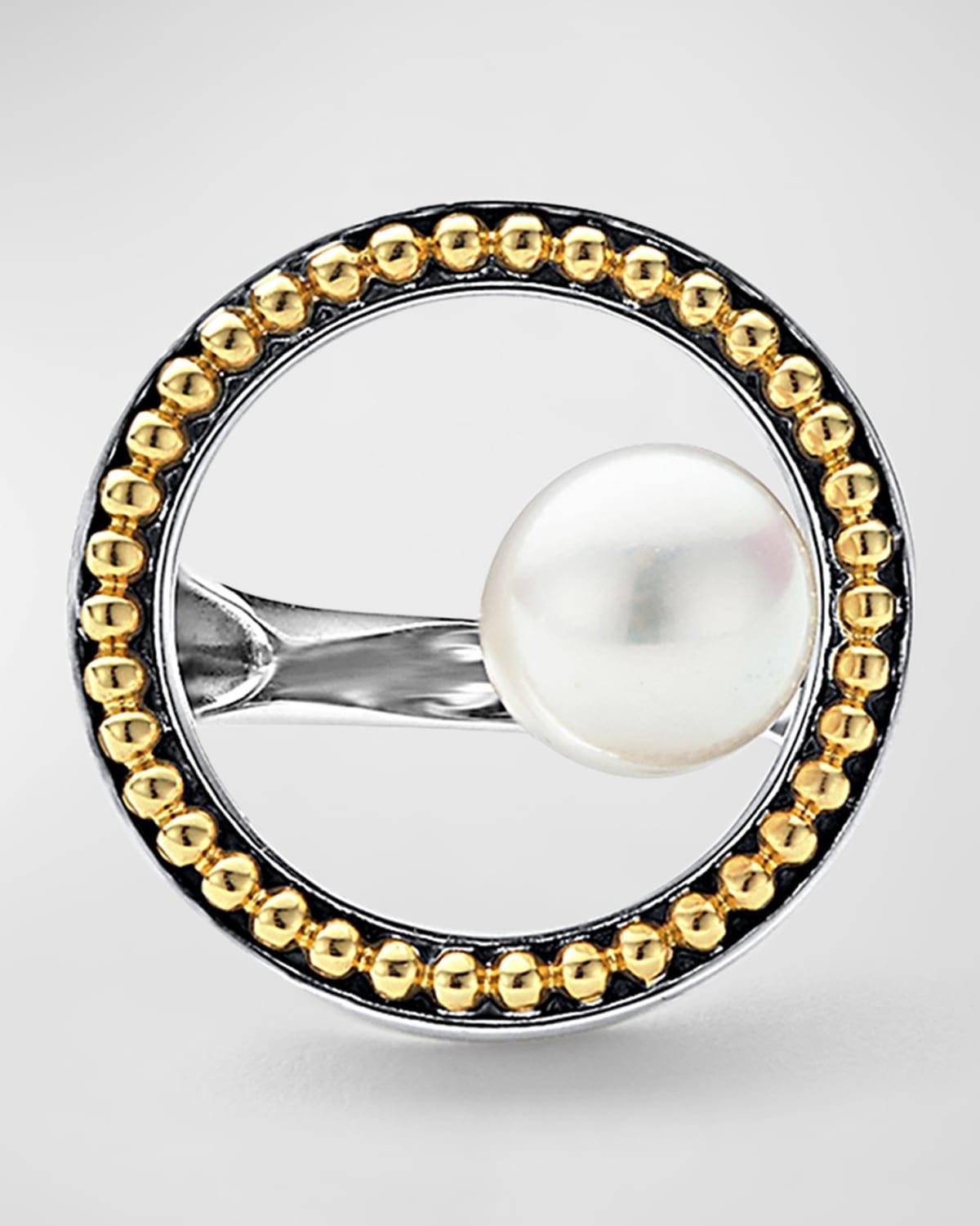 Luna Pearl 9mm Circle Ring by LAGOS | jellibeans