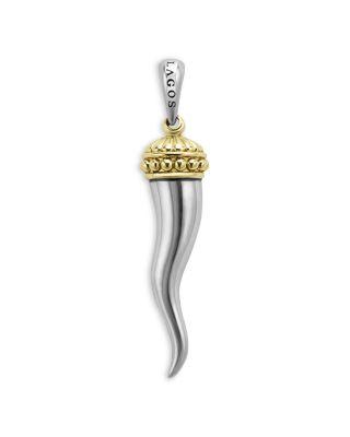 Men's 18K Yellow Gold & Sterling Silver Anthem Horn Pendant - Exclusive by LAGOS