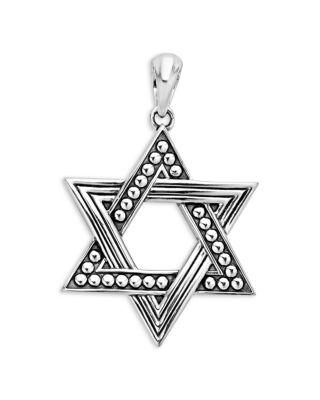 Men's Sterling Silver Anthem Star of David Pendant - Exclusive by LAGOS