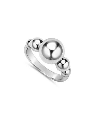 Sterling Silver Caviar Bubbly Beaded Ring by LAGOS
