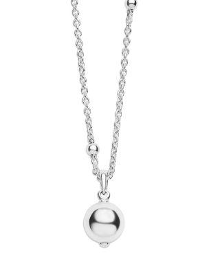 Sterling Silver Caviar Bubbly Polished Bead Pendant Necklace by LAGOS