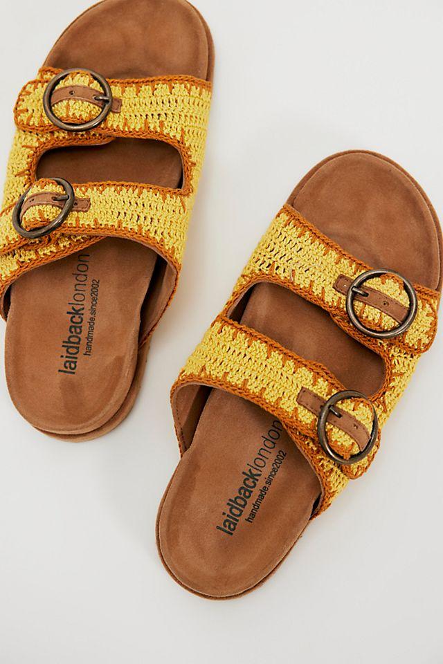 Coco Crochet Footbed Sandals by LAIDBACK LONDON | FREE PEOPLE