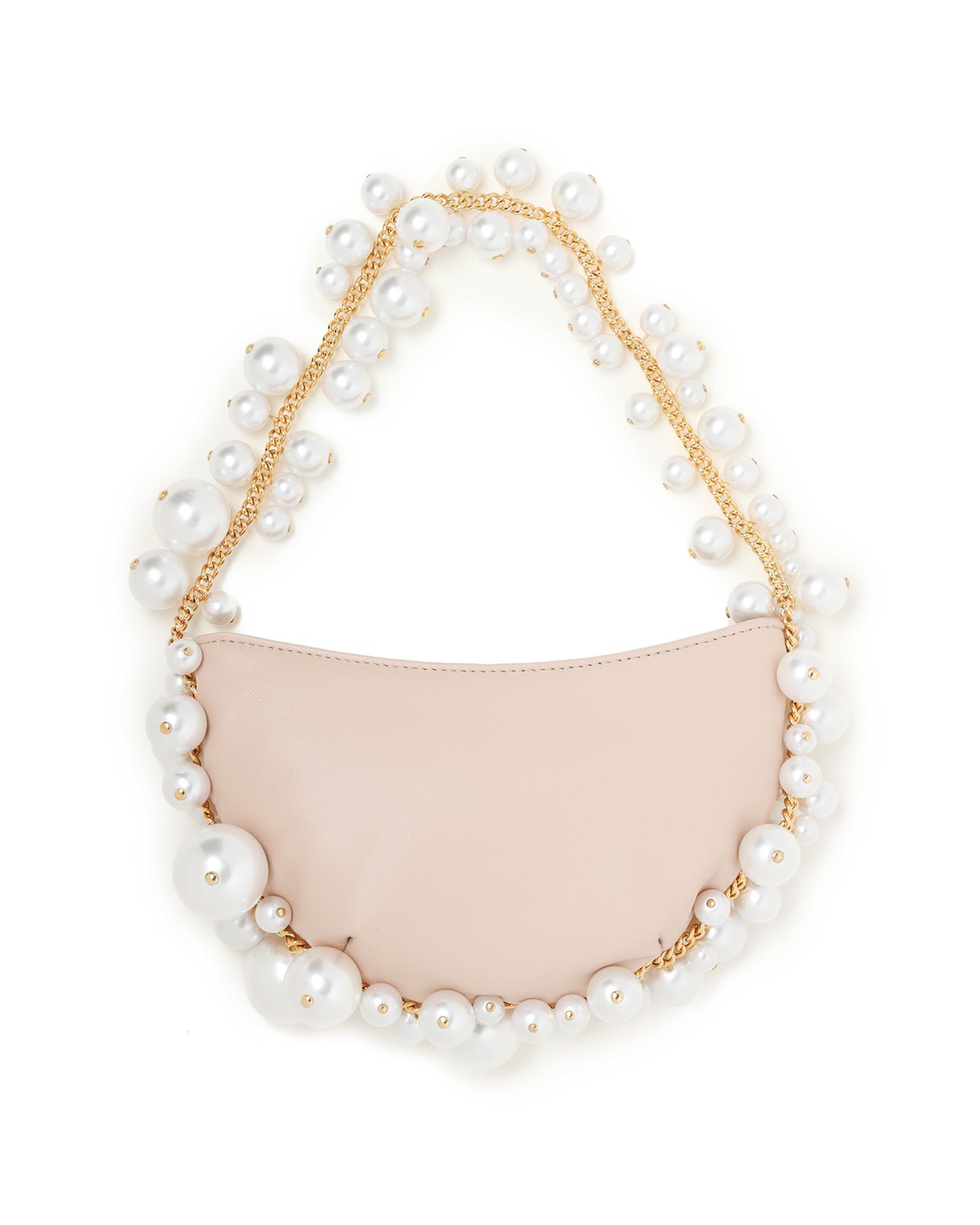 Cluster pearl bag by L'ALINGI