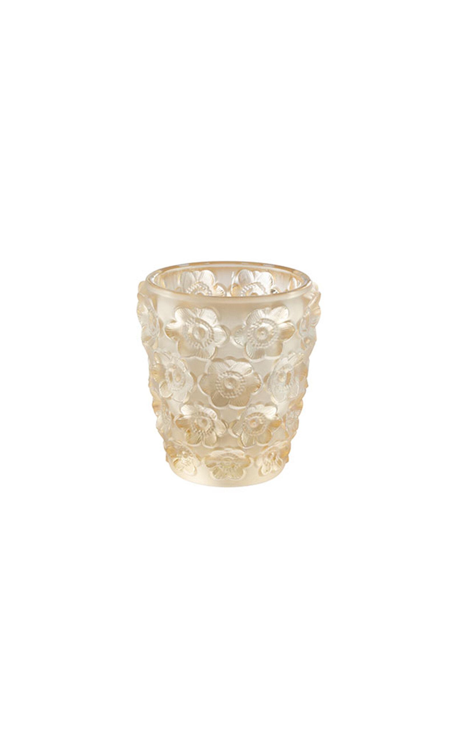 Lalique - Anemones Crystal Votive - Gold - Moda Operandi by LALIQUE
