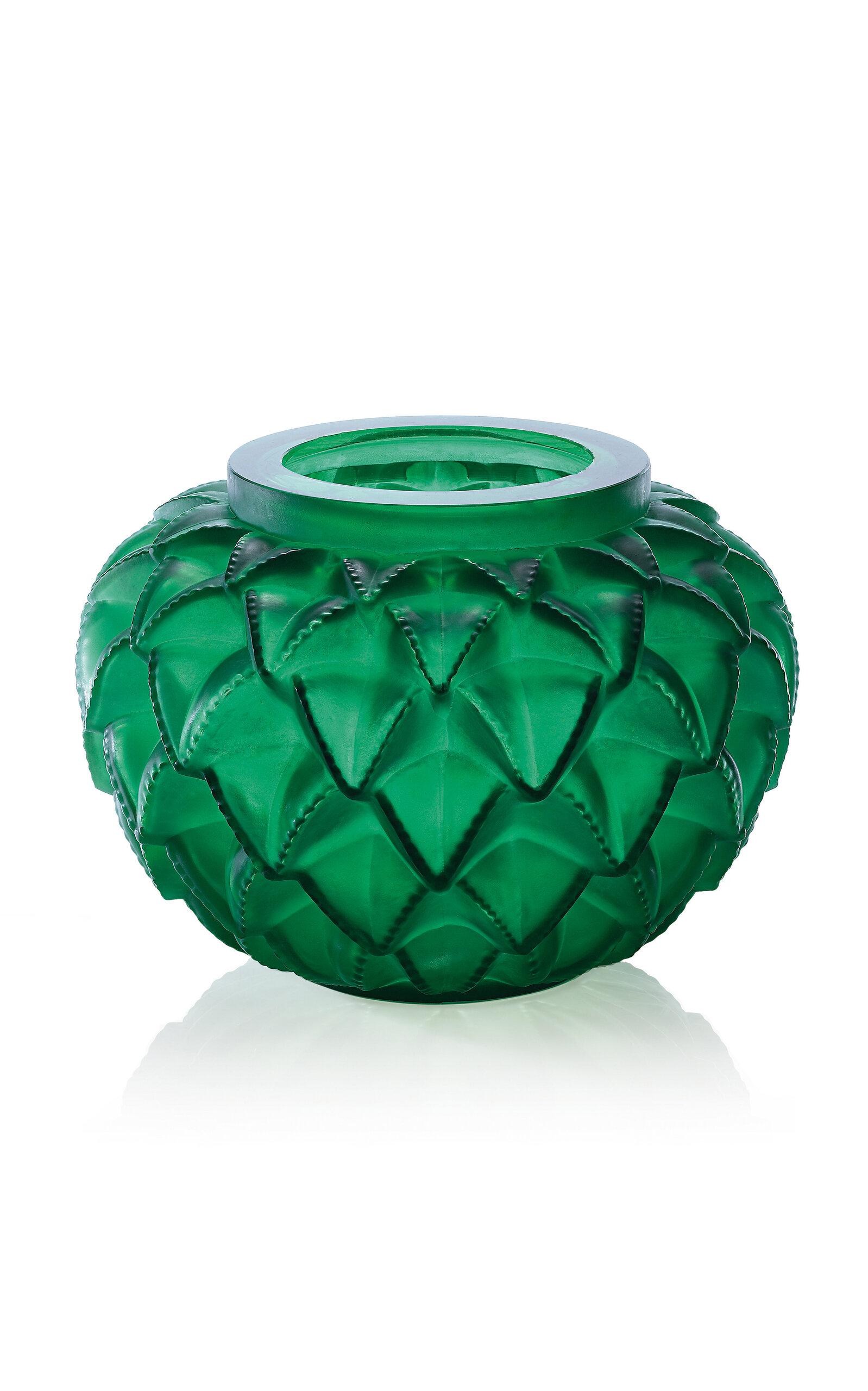 Lalique - Languedoc Vase - Green - Moda Operandi by LALIQUE
