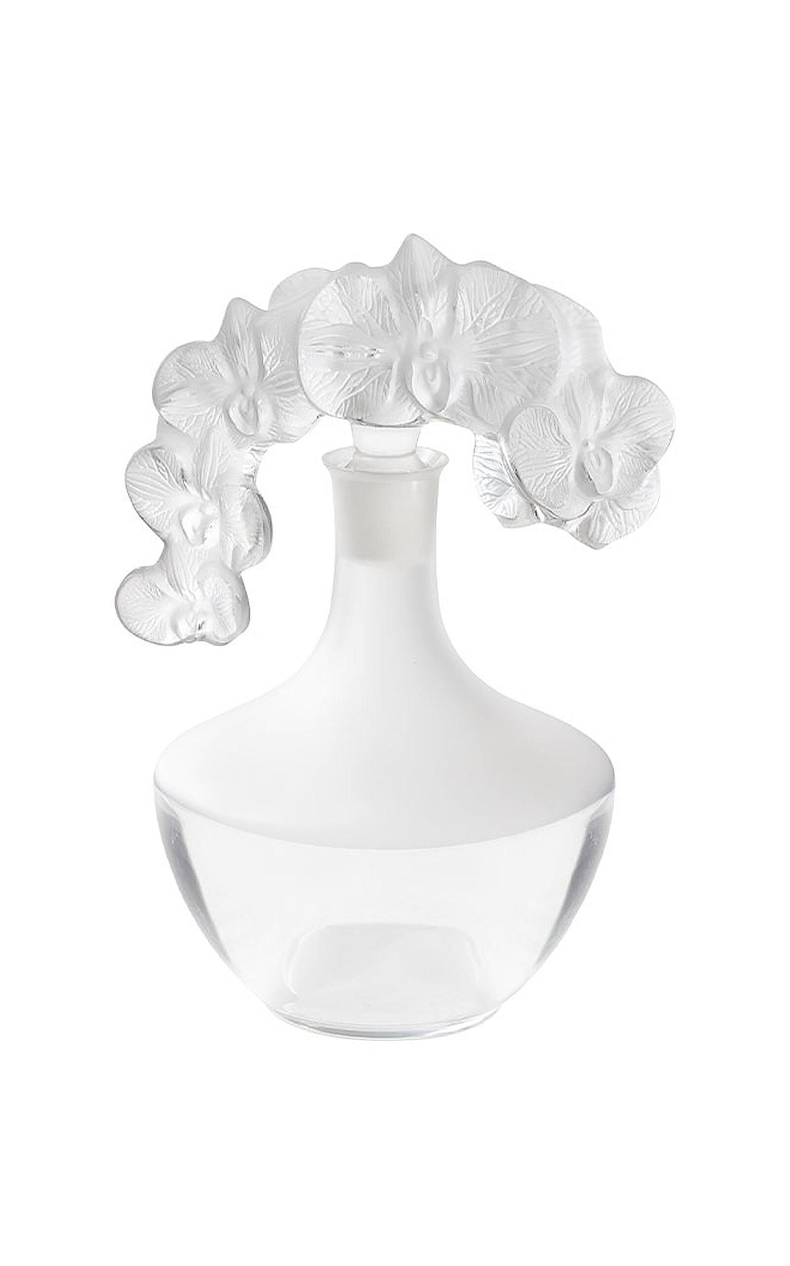 Lalique - Orchidée Crystal Decanter - Clear - Moda Operandi by LALIQUE