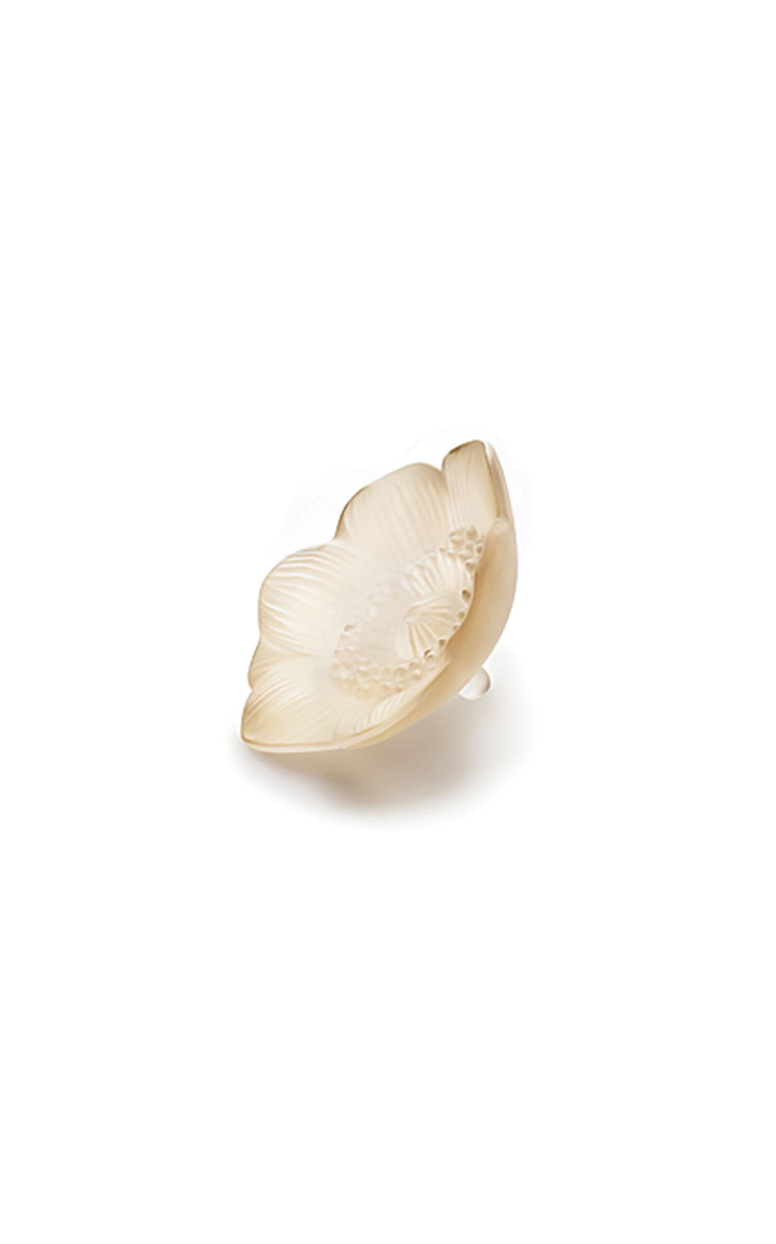 Lalique - Small Anemone Crystal Sculpture - Gold - Moda Operandi by LALIQUE
