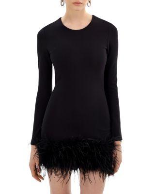Bahira Feather Hem Dress by LAMARQUE