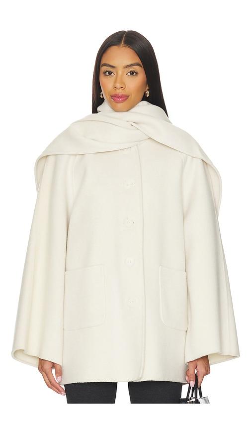 LAMARQUE Anca Coat in White by LAMARQUE