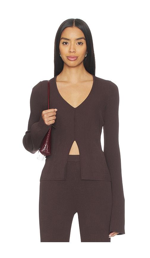 LAMARQUE Araceli Top in Brown by LAMARQUE