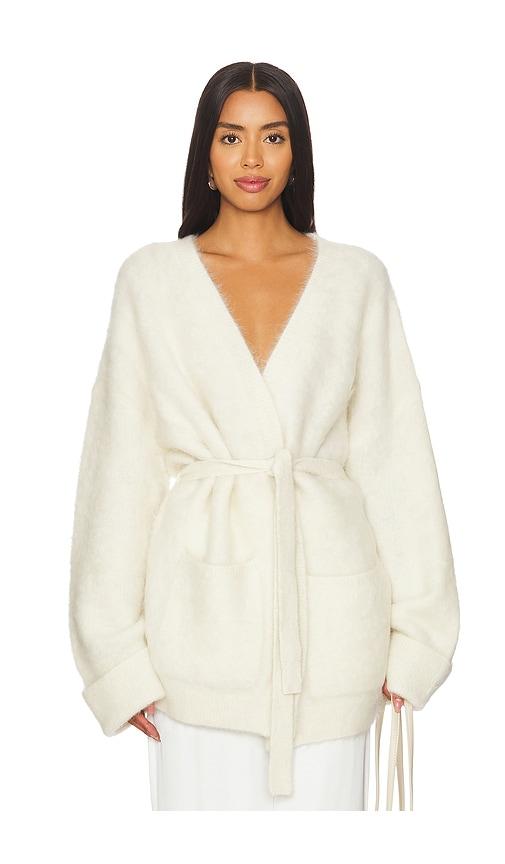 LAMARQUE Balera Cardigan in Ivory by LAMARQUE