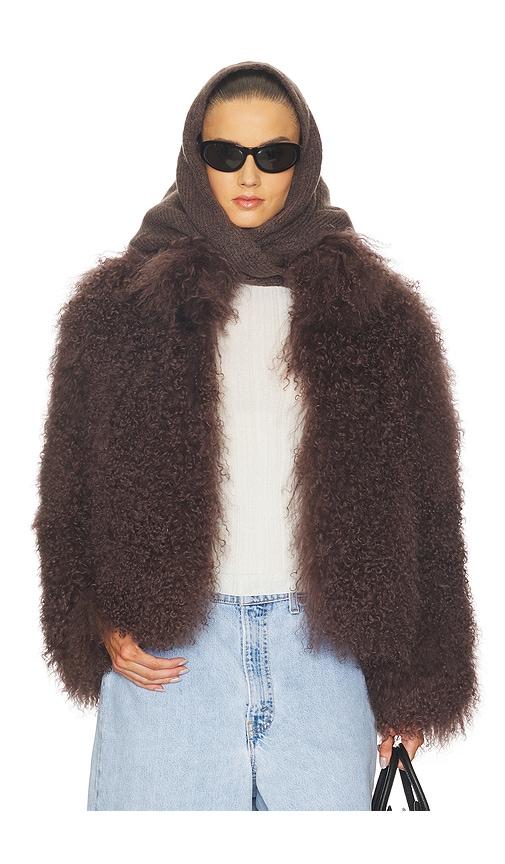 LAMARQUE Bianca Fur Jacket in Brown by LAMARQUE
