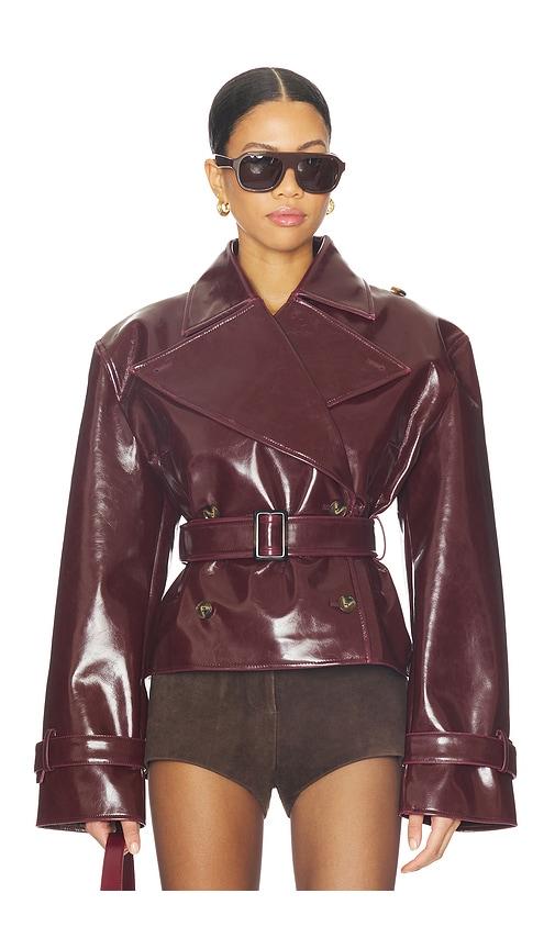 LAMARQUE Delania Jacket in Burgundy by LAMARQUE