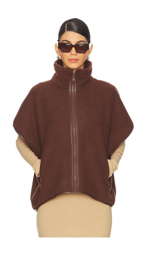 LAMARQUE Eudora Fleece Vest in Brown by LAMARQUE